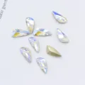 Strass de uñas ala de ángel dijes de cristal 3D para manicura brillante y diseño de arte de uñas - Luz del Cielo