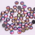 Strass planos coloridos de cristal para manualidades de arte de uñas decoracion de ropa - ss20 (Aprox. 1440 Pzs) / Llama azul