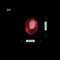 Roter ovaler Strassstein 8x10mm Nail Art Kristall Edelstein Variante glitzernde Diamant Dekoration - #8 8x10mm Oval