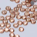 Champagne flatback glass rhinestones for DIY phone case nail art and crafts decoration. - SS6 2mm, Approx. 1440 Pcs / Champagne