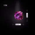 Fucsia estrás de uña 8mm gema de cristal cuadrada para el diseño de uña 3D y decoración de manicura - Estilo Cojín 19#