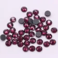 Diamantes de imitación de cristal morado con parte trasera plana para arte de uñas y ropa. - ss6 (Aprox. 1440 Pzs) / Púrpura profundo