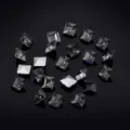 Strass carrés à dos pointu pour nail art et bricolage de montres cristaux scintillants de qualité - Gris Transparent