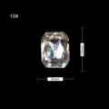 AB bunter Kristall Nagel Strass 10#, 10x8mm facettierter Glas Edelstein fuer Nagelkunst Design - 10# Achteck-Stil