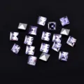 Strass carrés cristaux violet dos plat pour nail art décoration réparation montre bijoux. - Violet cristal