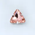 Dreieck Glas Strass zum Aufnähen Pfirsich Rosa Kristall mit Silbernen Krallen - Rosenrot