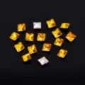 Strass Carrés Jaune Argent Nail Art Réparation De Montre Bricolage Artisanat Diamant Cristal - Or