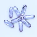 Estrases de vidrio cristal en color purpura claro ovalado para zapatos y bolsos DIY. - Púrpura Cristal