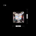 Quadratischer 6mm multicolor Diamant Nagelkunst Strass 17# glänzender Kristall Edelstein. - 17# Quadratform