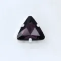 Dreieckiger Glas-Kragen-Strassstein für DIY-Kleidung, Hochzeitskleid-Nähzubehör, dunkelila. - Violett