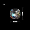 8mm Kissen Schliff bunte Nagelkunst Strass Glas Diamant glitzernder Kristall Edelstein Maniküre - 18# Kissenform