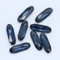 Diamantes de imitación de cristal ovalados azul oscuro para accesorios de joyería DIY - Azul Tinta