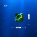 Green cushion cut gemstone nail art rhinestone 8mm sparkling glass crystal for DIY manicure. - Style 20 Cushion Square Shape / 20 Pieces Set