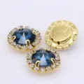 Satelliten Glas Krallen Strass Basis DIY Schmuck Kleidung Haarschmuck Handwerk Materialien - Pfauenblau