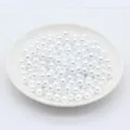 Perles d imitation ABS blanches en vrac 3-8mm pour la creation de bijoux DIY et deco de mariage - 3 mm, 10 000 pièces par paquet / Blanc pur