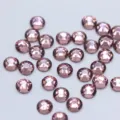 Round glass flatback rhinestones pink crystal gems for DIY nail art phone case decoration - SS6 2mm, Approx. 1440 Pcs / Light Purple
