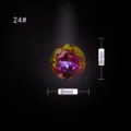 Diamantes de imitación redondos de 8 mm para uñas, dijes de vidrio multicolor y fuego. - Flor de Gema 24#