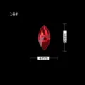 Roter Markisen Strass Edelstein 8x4mm 14# Kristall Diamant für DIY Nagelkunst und Handwerk. - #14 4x8 mm Marquise