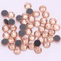 Piedras de estrás de cristal de oro rosa gemas sueltas para arte de uñas y manualidades de ropa - ss6 (Aprox. 1440 Pzs) / Champaña