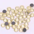 Hermosos diamantes de imitación de cristal brillante para decoración de uñas y ropa DIY. - ss6 (Aprox. 1440 Pzs) / Amarillo claro