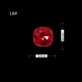 Roter Kissen-Schliff Strassstein Nail Art Diamant 6mm glitzernder Kristall Edelstein DIY - 18# 6 mm Kissenquadrat