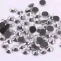 Strass de cristal plateado para arte de uñas y manualidades de ropa, gemas de vidrio brillantes. - ss6 (Aprox. 1440 Pzs) / Plata Mineral