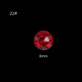 Roter spitzer Kristall-Strassstein 8mm DIY Nagelkunst Diamant Dekoration Variante - 22# 8 mm Edelsteinblume