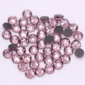 Piedras de estrás de cristal plano morado claro para decoración de uñas DIY, ropa y manualidades. - ss6 (Aprox. 1440 Pzs) / Violeta Claro