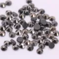 Strass de cristal gris oscuro, gemas planas facetadas para decoración de uñas DIY. - ss6 (Aprox. 1440 Pzs) / Gris Mineral