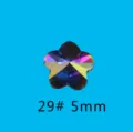 5mm 29# Στρας Νυχιών Κρυστάλλινα AB Πολύεδρα Σχήμα Λουλουδιού DIY Διακόσμηση Art - Άνθος Δαμασκηνιάς (29#)