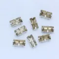 Smoky brown rectangular claw rhinestones for DIY wedding dresses and handmade garment accessories. - Coffee
