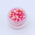 Pink gradient imitation pearl beads for DIY nail art jewelry accessories filling decor - 3mm Pack / 4#