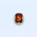 Kristallglas Strass DIY Klauenkette Näh Edelstein Haarschmuck dekorativer Kristallstein - Rötliches Braun