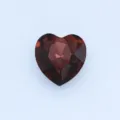 Heart-shaped red crystal glass rhinestone gemstone DIY accessory for crafts and jewelry making. - Medium Purple