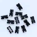 Black rectangular sew-on rhinestone with silver base DIY wedding dress apparel accessories craft material - Black