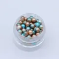 ABS Perlen Farbverlauf Imitation Perlen bunte Meerjungfrau Perlen fur DIY Schmuck Dekoration - 3mm Packung / Größe 9
