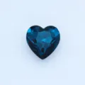 Blue heart crystal rhinestone, pointed back glass gemstone for DIY craft jewelry accessories - Peacock Blue