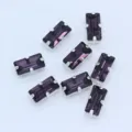 Rectangle sew on rhinestones with silver claw settings DIY wedding dress craft supplies. - Violet