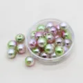 Perle artificiali sfumate ABS perline nail art accessori per artigianato DIY 3-12mm - 12 mm circa 500 pz per 500 g / Sfumatura n. 8