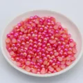 Flatback half round mermaid pearls pink gradient for DIY phone case and nail art decor - 3mm Pack of 10000 Pcs / 4#