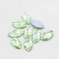 Lichtgroene marquis glas naa-strass steentjes, dubbel-gegaat platte DIY kristallen voor kleding. - Fruitgroen