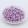 Perles de imitation violettes en ABS perles en vrac pour bijoux DIY et deco de mariage. - Mauve Clair