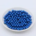 Perles de fausses perles bleues ABS sans trou perles en vrac pour mariage bricolage déco. - Bleu foncé