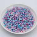 ABS flatback half round gradient mermaid pearls for DIY phone case and nail art decoration - 13#