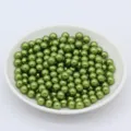 Perles artificielles ABS vertes en vrac 3-8mm accessoires DIY décoration de mariage - Vert foncé