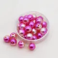 Perle artificiali sfumate rosa 3-12mm perle forate per nail art accessori decorativi - N. 4 colore sfumato