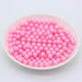 Perles d'imitation ABS roses en vrac 3-8mm pour bijoux DIY et décoration de mariage. - Rose Bonbon