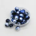 Perle di imitazione ABS sfumate, perle perforate per nail art, accessori per gioielli fai da te. - Sfumatura n. 11