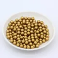 Perles d'imitation ABS sans trou en vrac 3-8mm or DIY artisanat mariage décoration accessoires - Or Mat
