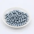 Perles d'imitation ABS grises, 3-8mm perles rondes sans trou pour decoration artisanat DIY. - Gris Argent